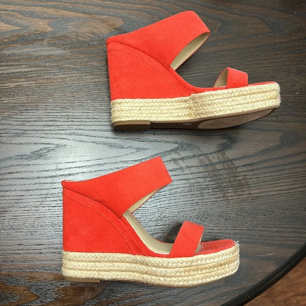 Jessica Simpson Saphita Oxy Fire Espadrille Wedge Heel Sandals Size 7.5M - Picture 2 of 6
